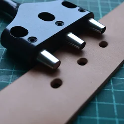 Custom Made Leathercraft Belt/girdle Round Flat 25mm Spacing 3 Holes Cutter Craftsman Punching Tools