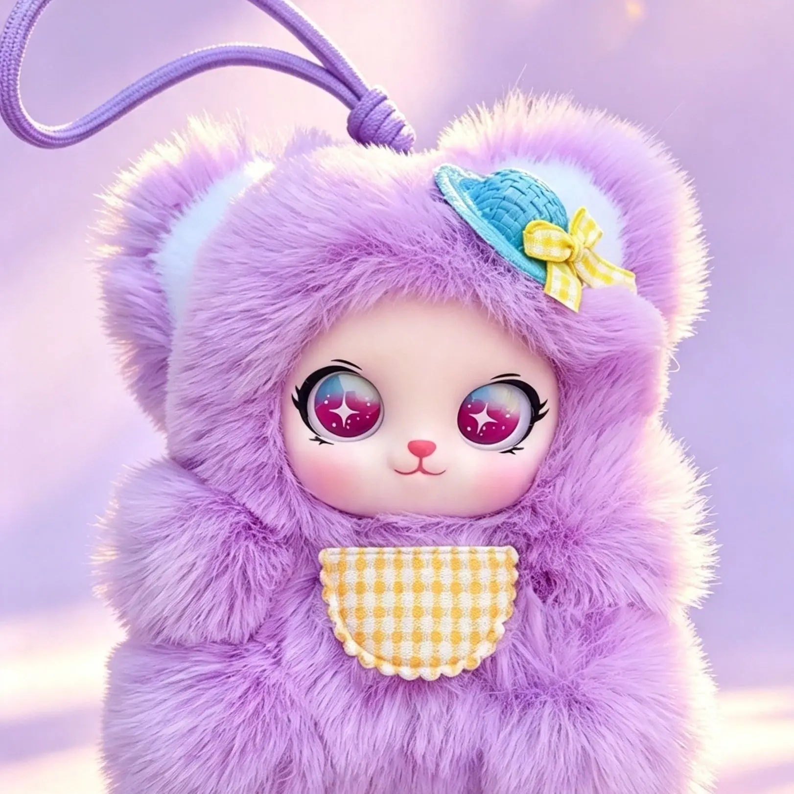 Popular Plush Pendant Bear Cute Stylish Cartoon Doll Exquisite Hanging Ornament For Bag Backpack Party Street Market Decor Gift view 3