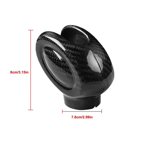 Imagen 2 del producto Para Mini Cooper F54 F55 F56 F57 F60 Countryman pegatinas de fibra de carbono embellecedor Interior cubierta de perilla de palanca de cambios de coche