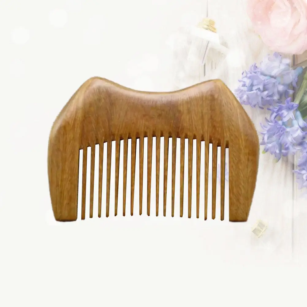 

Портативная деревянная расческа из сандалового дерева для женщин, антистатическая, для массажа кожи головы, улучшения кровообращения, снятия головной боли