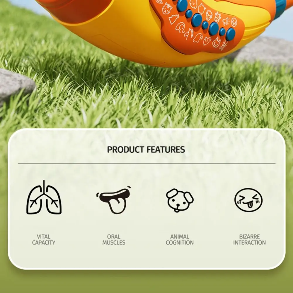 

30-звуковой свисток для вечеринки в виде животных, имитация творчества, игрушки с раллийным рогом, интерактивные игрушки с ремнями, тренажер для легких