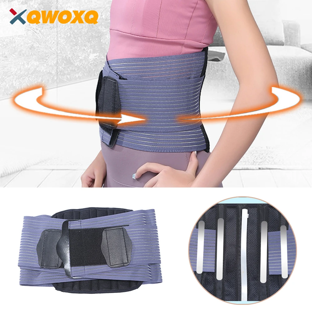 

Sports Back Brace Lumbar Support for Herniated Disc Relief Back Pain Breathable Adjustable Lower Back Brace Support Strap Unisex