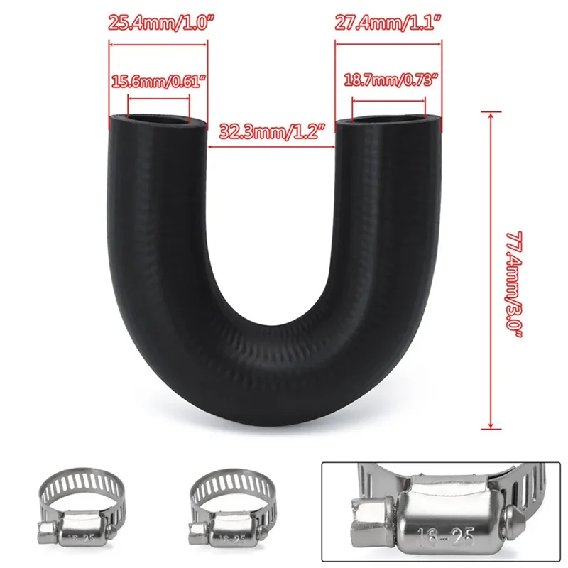Unusual Silicone Heater Core Bypass Loops Hose Coolant Crossover For LS1 LSX LS2 LS3 LQ4