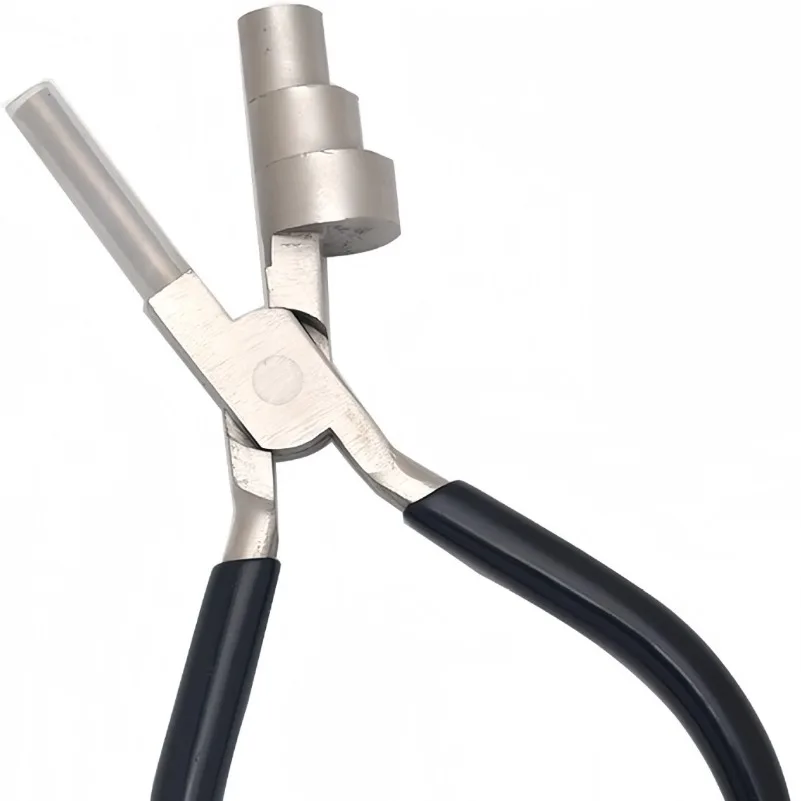 Three-section pliers, small head three-section round multi-functional round mouth pliers DIY hand-wound pliers jewelry making