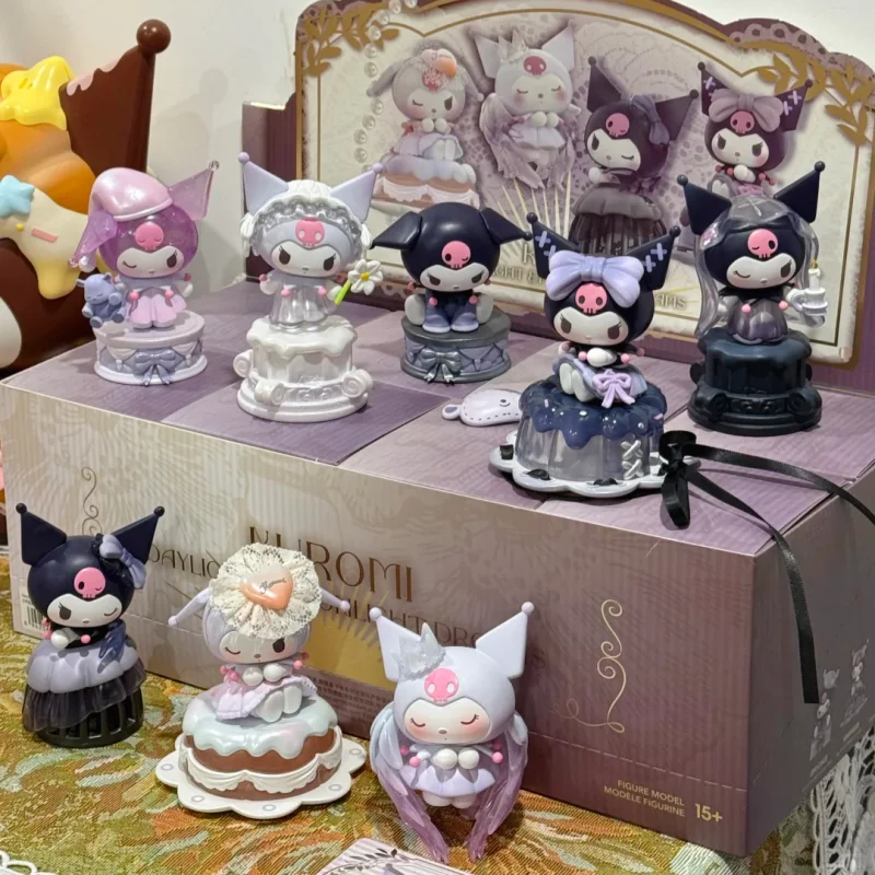 Authentique Boîte Mystère Kuromi Daytime Moon, Jouet Tendance, Boîte Surprise, Ornement Kawaii, Collection, Cadeaux d'Anniversaire, Modèle Mignon