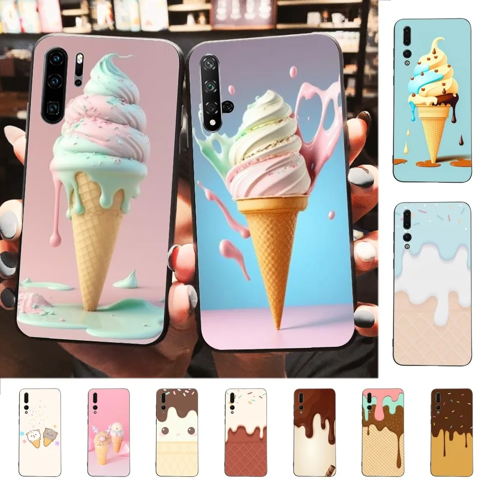 Funda de teléfono con helado fundido para Huawei P 8 9 10 20 30 40 50 Pro Lite Psmart Honor 10 lite 70 Mate 20lite