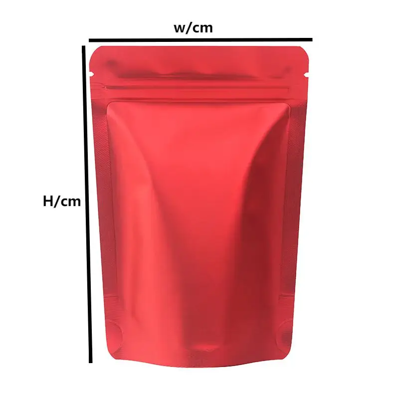 Sacs anti-odeur de couleur mate, 50 pièces, sacs auto-scellants à fermeture éclair, stockage de grains de café et de thé, sacs Mylar scellés