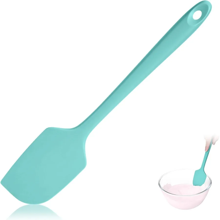 

600ºF Heat Resistant Spatula 11.34 inch High Heat Food Safe Semless en Silicone Scraper for Cooking Baking Mixing Scraping Stir