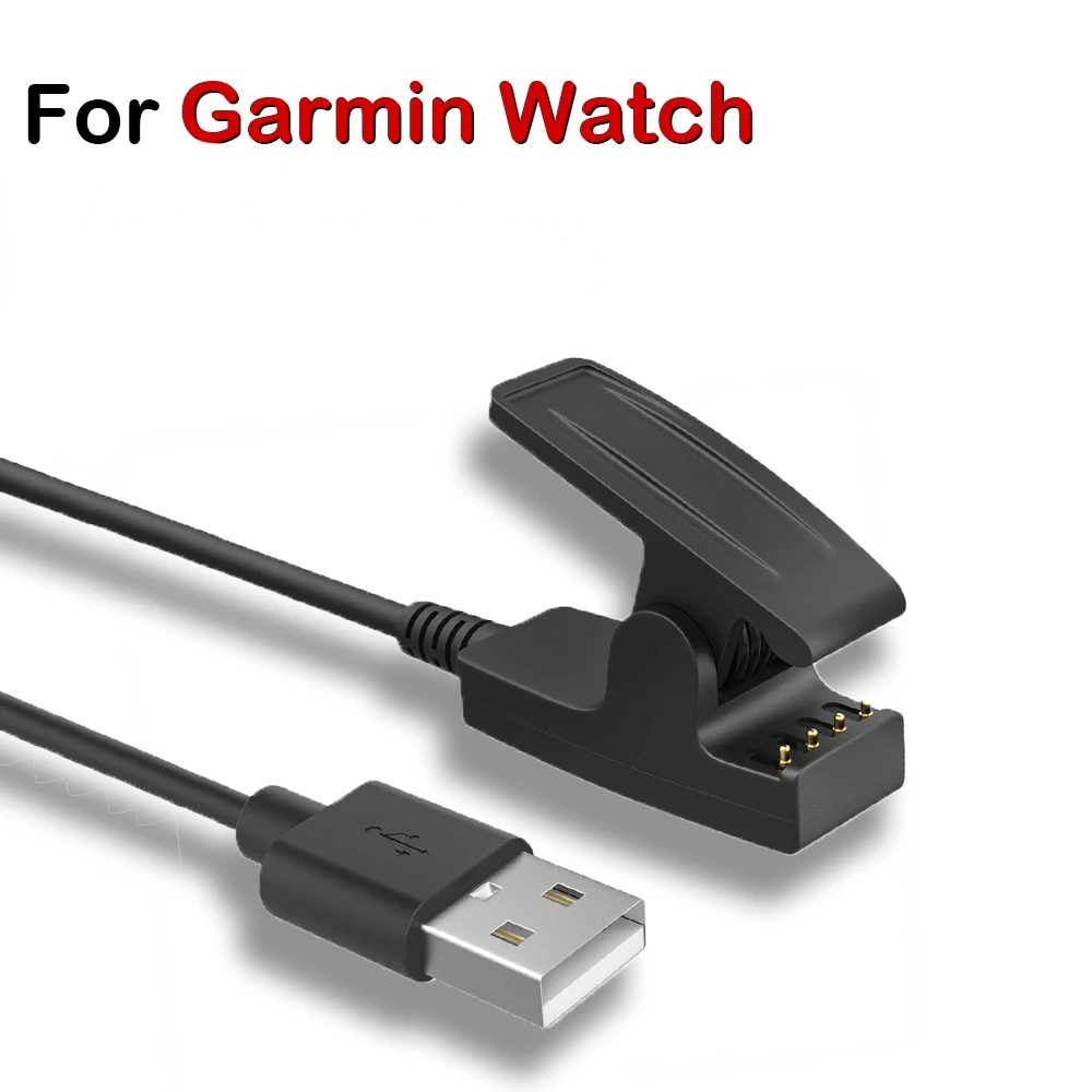 

USB Fast Charging Cable Adapter Charger For Garmin Lily Forerunner 30 35 35J 230 235 630 645 735XT Vivomove HR Approach S20