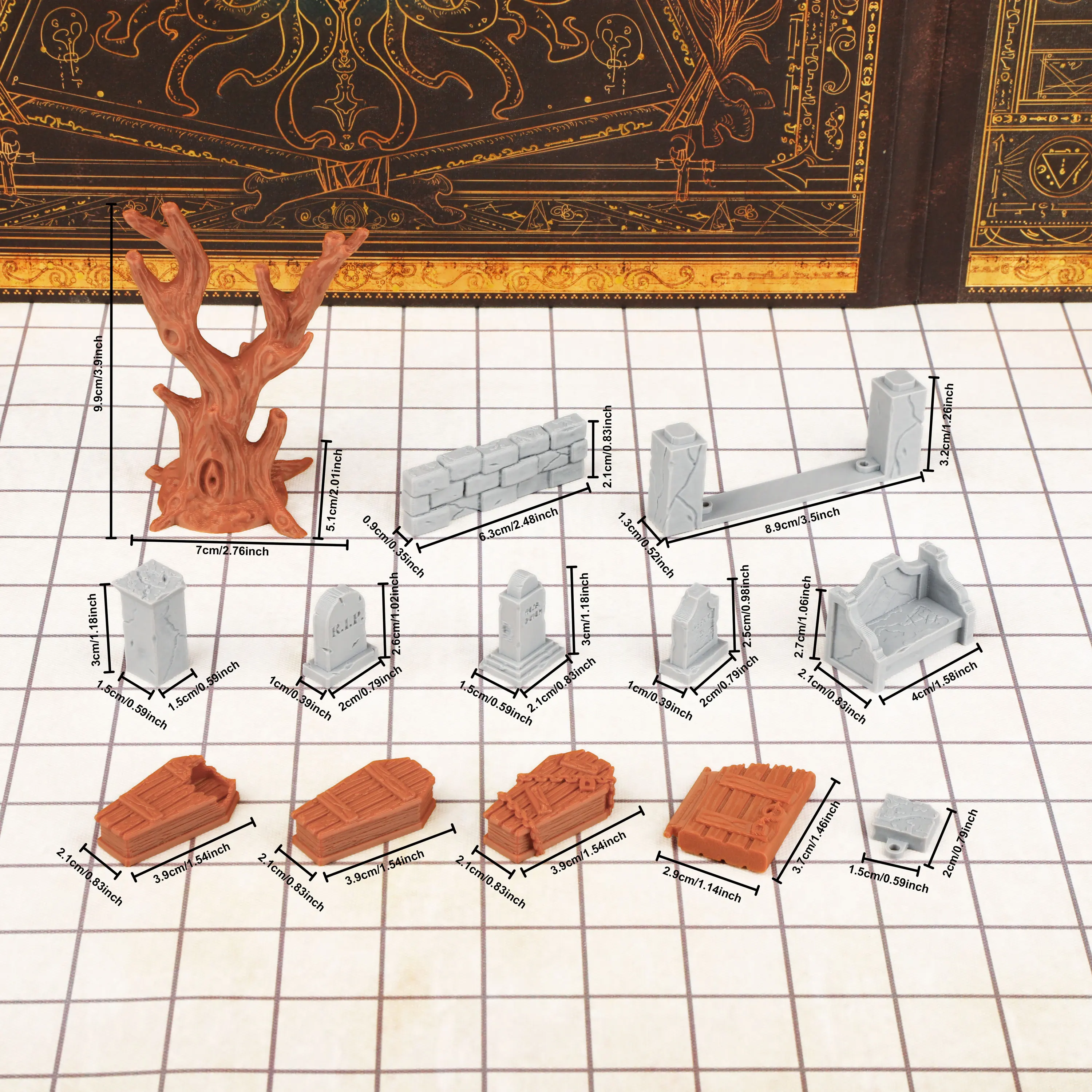 مجموعة نماذج تضاريس مقبرة ألعا - مراجعة Miniature Terrain Set وسعره