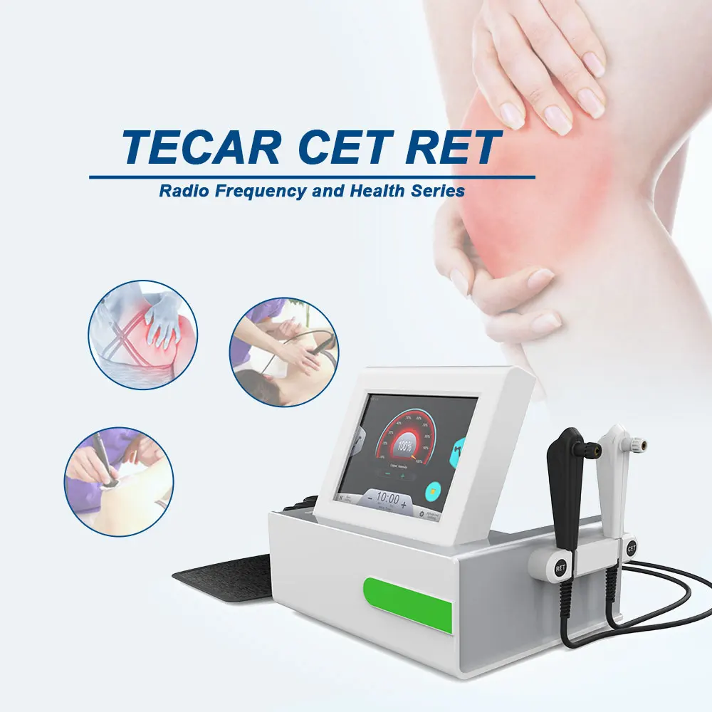 448KHz CET RET Tecar Diathermy Physical Therapy Machine For Sports Rehabilitator Pain Relief Therapist Smart Tecar Machine