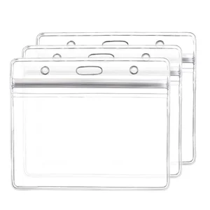 10 pièces/ensemble Plastique transparent transparent vertical Carte d’identité Boîtier à sac Porte-badge Accessoires hospitaliers Vertical des 10 meilleurs porte-badges de vente - No 6