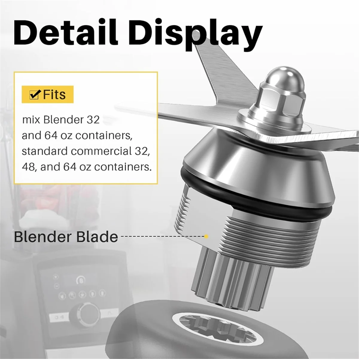 Blade Replacement for Vitamix Blender Wet Blade Replacement for Vitamix 5200 Series Blender Mixer 64oz & 32oz Containers