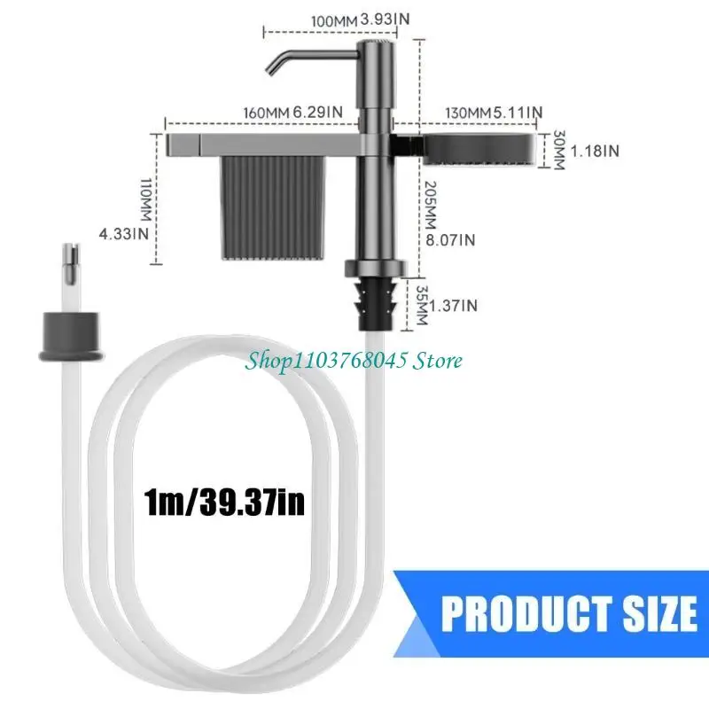 R53F موزع صابون سائل فعال مع ملحق تصاميم أنبوب التمديد الطويل