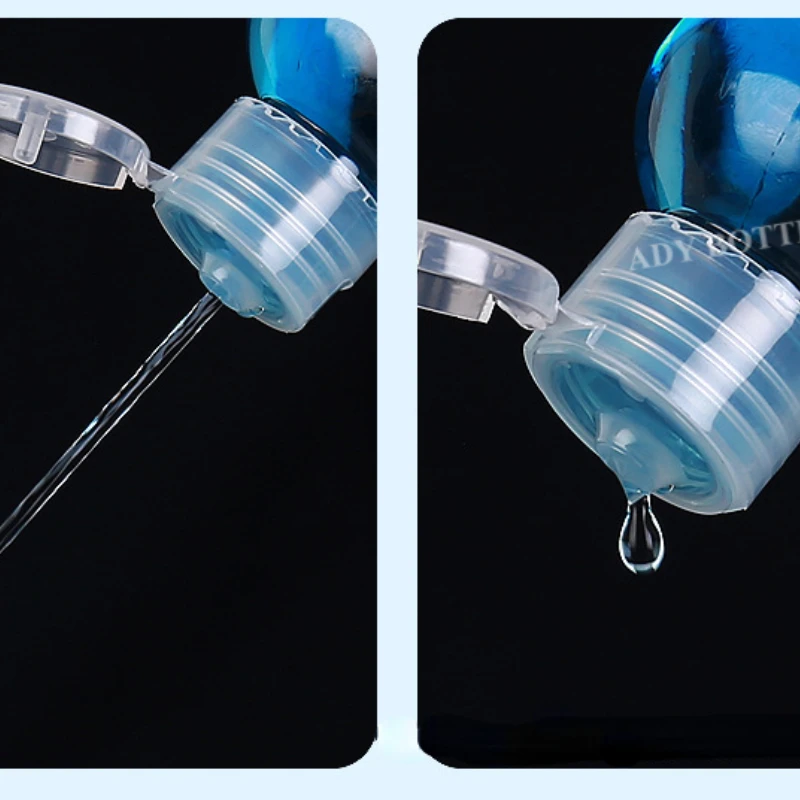 Transparent Empty Bottle Plastic Portable Travel Refillable Cosmetics Liquid Dispensing Butterfly Cover Containers