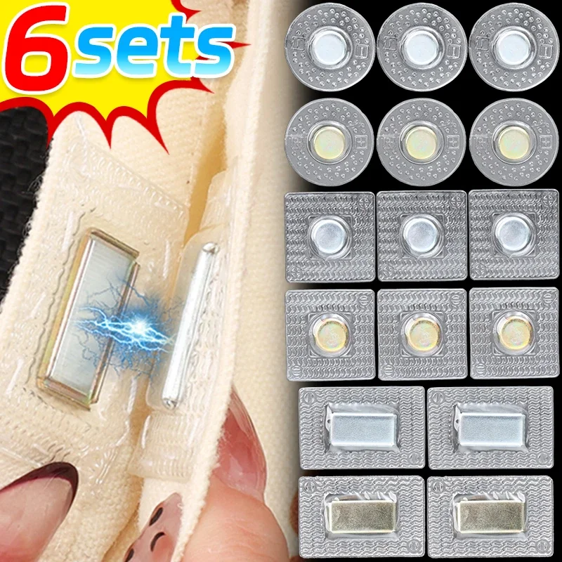 

Multi Shaped Bag Magnetic Buckle Handbag Magnetic Fastener Snap Clothes Curtain Magnet Clasp Bags Needle Thread Sewing Button