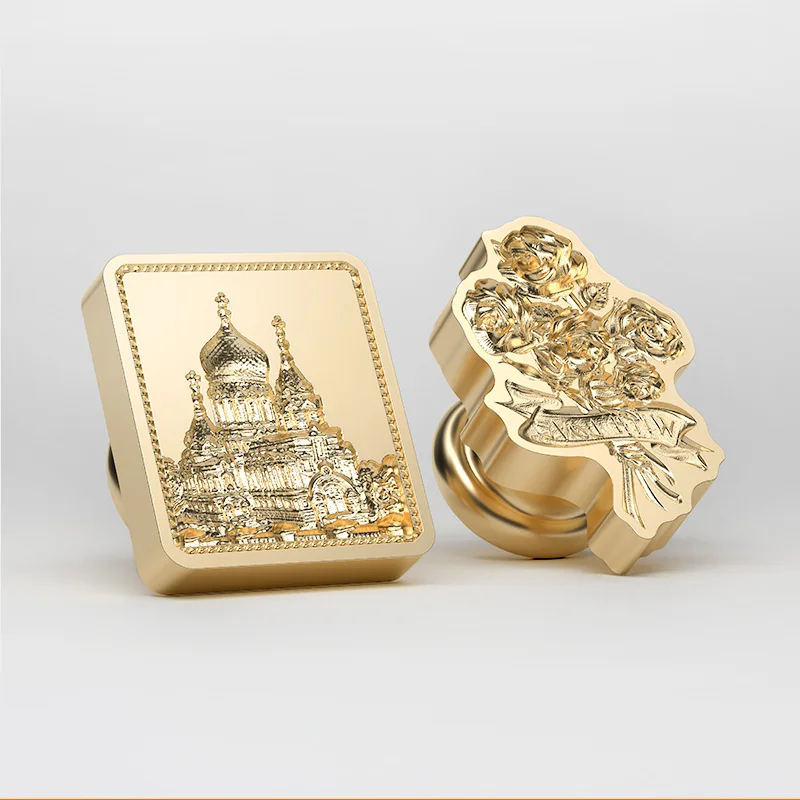 Irregular Relief Wax Seal Mini Art Series Stamp Wedding Invitation Scrapbook Postcard Decoration