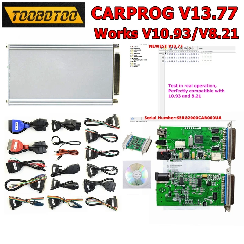 2024 New V13.77 CARPROG V8.21 Online Operation More authorization Support The Most Vehicle Models Car prog 8.21 ECU Chip Tunning