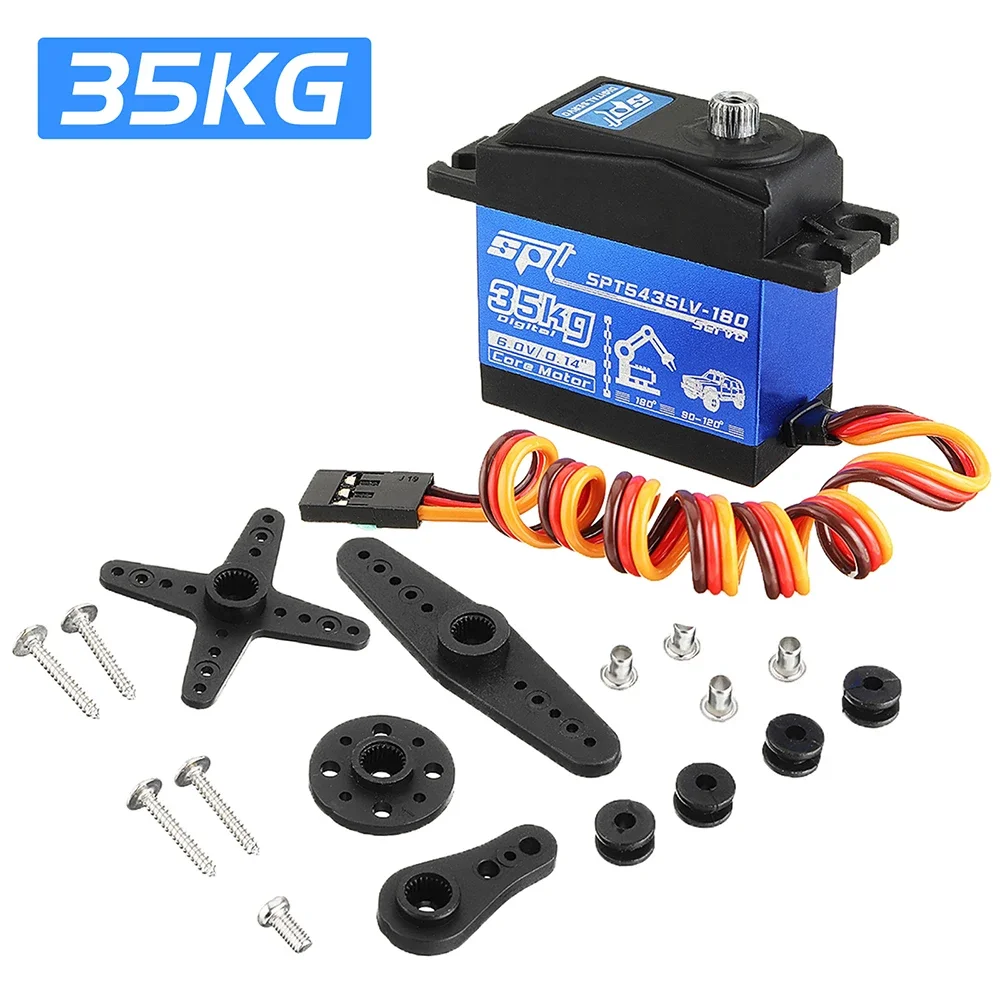 SPT5435LV 180 Degree 35KG Digital Servo Metal Gear High Torque Motor Middle Alloy Case for 1 8 1 10 RC Crawler SCX10 TRX4 D90