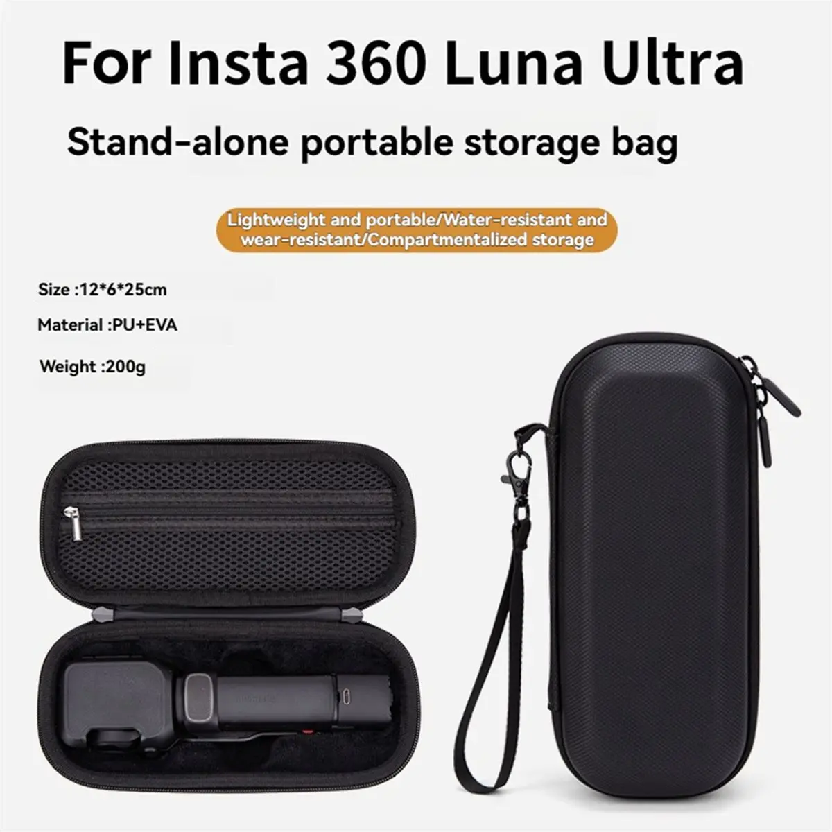【MUST-HAVE LIST】 Carry Case for Luna Ultra Waterproof Shockproof Storage Bag Zoned Storage Gimbal Camera Bag