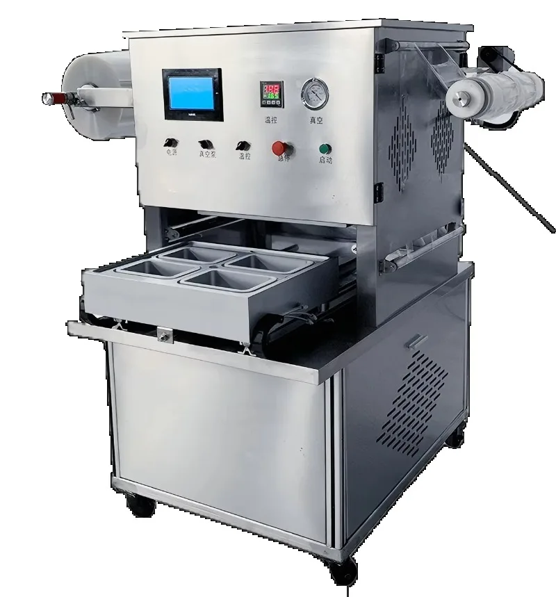 High Efficiency MAP Sealing Machine for Food Preservation Fresh Meat Vegetable Fruit Tray Packaging Custom
