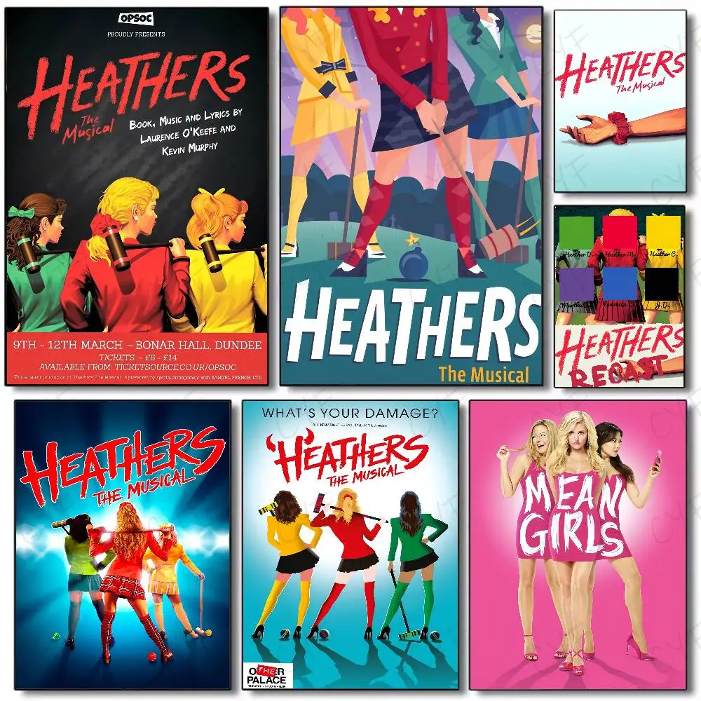 Teenage Musical H-Heathers Poster Waterproof Vintage Movie Posters High Quality Wall Art Print For Room Decor Gift