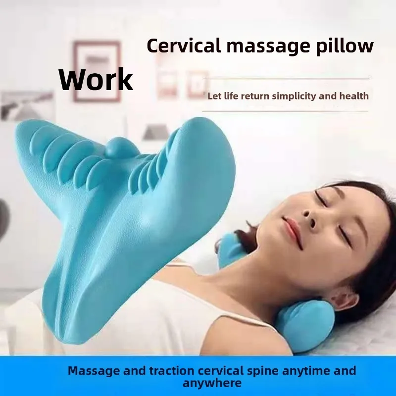 Neck and Back Massager ，Cervical Massager – Gravity Acupressure Neck Massage Pillow， Home,Office Body Electric Massagers