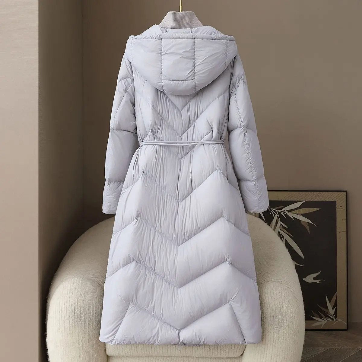 2025 겨울 신상 여성 다운 자켓 출퇴근 방풍 후드 슬리밍 구스 다운 코트