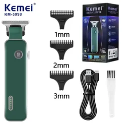 Kemei KM-5098 Cordless Professional Hair Clipper Rechargeable Electric Hair Trimmer Barber Hair Cutting Machine  Clippers