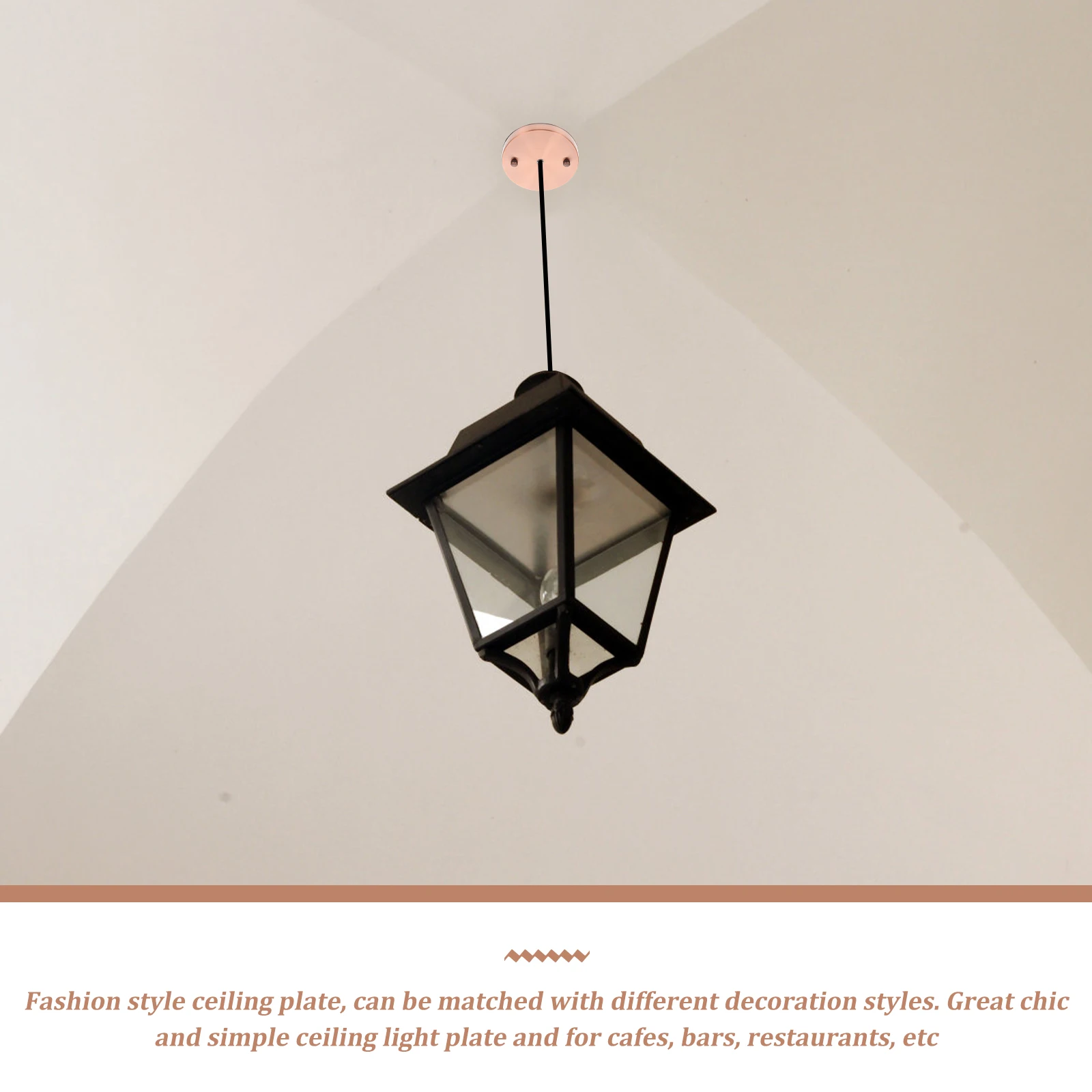 

Sturdy Ceiling Cover Plate Durable Pendant Base Chandelier Canopy Kit For Cafes Bars Restaurants Simple Light Fixture Mounting
