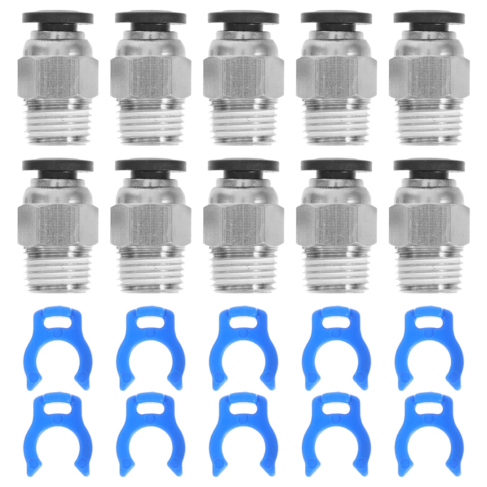 

10Sets 3D Printer Accessories Pneumatic Connector M10 Thread Straight Union Fitting Easy Install Air Compressor Quick Connect