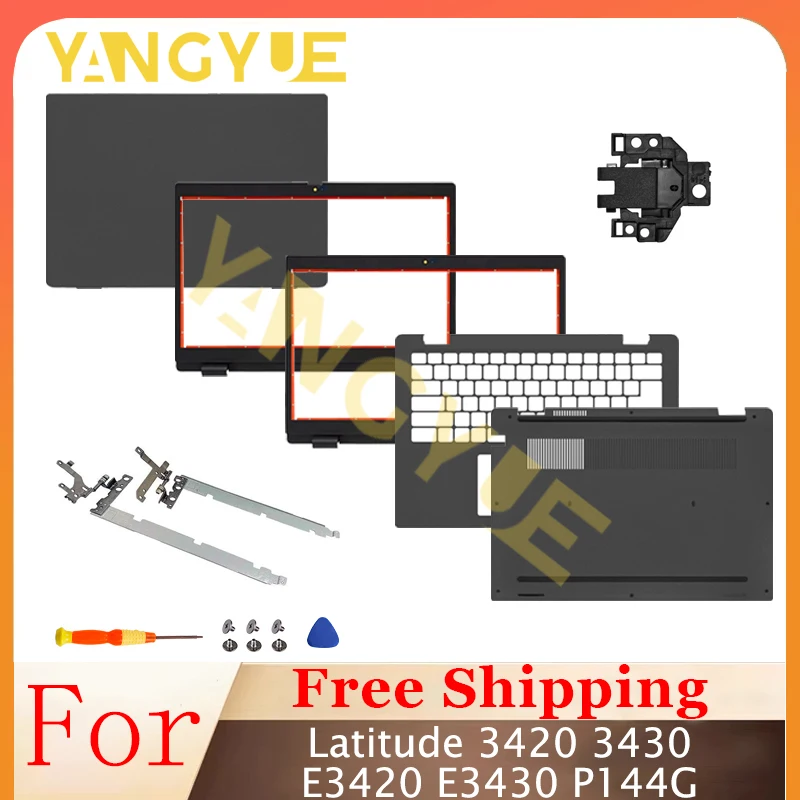 

Новый сменный чехол для ноутбука Latitude 3420 E3420 3430 E3430 P144G, задняя крышка ЖК-дисплея для ноутбука/передняя панель/подставка для рук/нижняя часть/петля