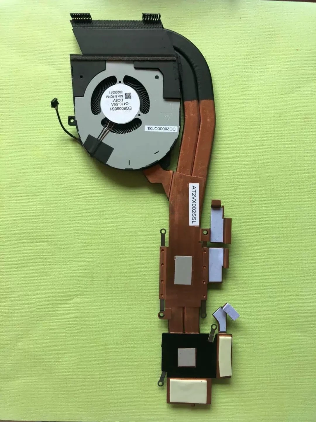 CPU cooling fan and heat sink assembly, suitable for Dell Latitude 058FXF/0M5JXW laptop replacement parts