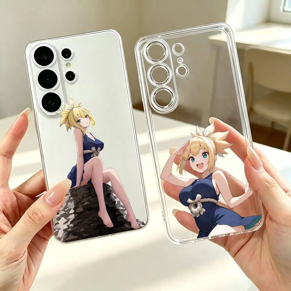 Dr STONE S-Senku  Phone Case For Samsung S25,S24,S21,S22,S23,S30,Ultra,S20,Plus,Fe Transparent Cover Gift