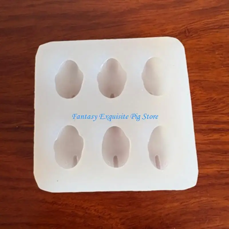 أداة خبز مدمجة على شكل فرخ، آمنة للطعام، ملمس من السيليكون، سهلة التنظيف، قوالب حلوى مبتكرة للاستخدام اليدوي #2