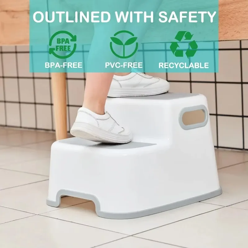 

Stool for Kids/Toddler/Adult -"Non-Slip Safety Handles for Potty Training, Bathroom Sink,Bedside, Kitchen