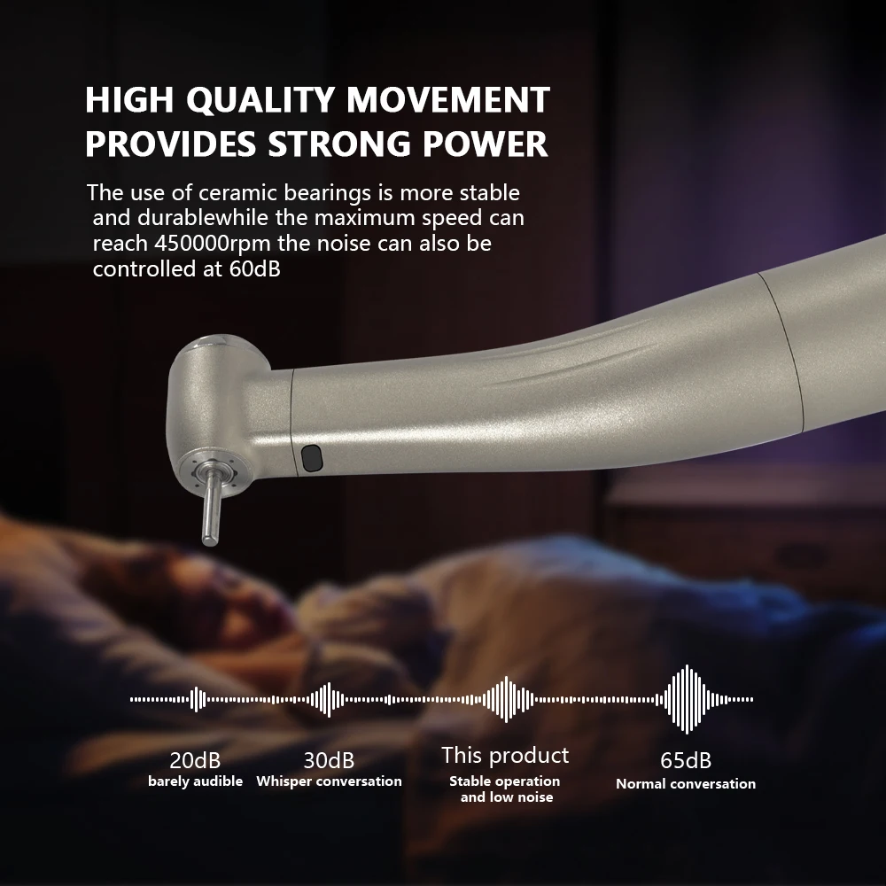 MBM 1:5 Fiber Optic Contra Angle Handpiece Increasing Speed Internal Water E-type Dental Handpiece