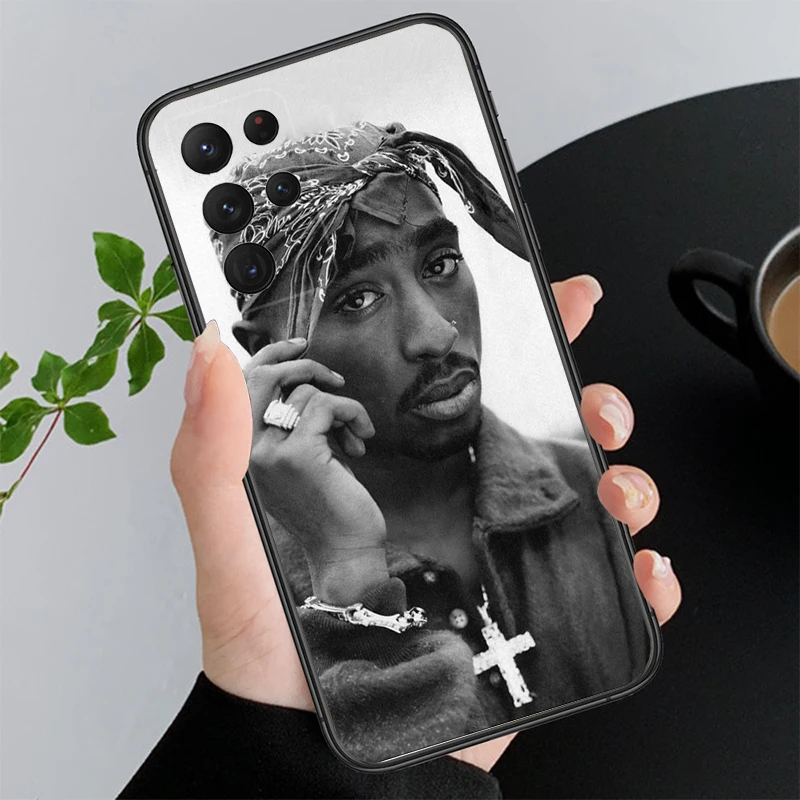 Phone Case for Samsung Galaxy A35 A55 A54 A15 A25 A05s A05 A22 A24 A52 A33 A34 M34 M14 M54 M23 Tupac 2pac Singer Case