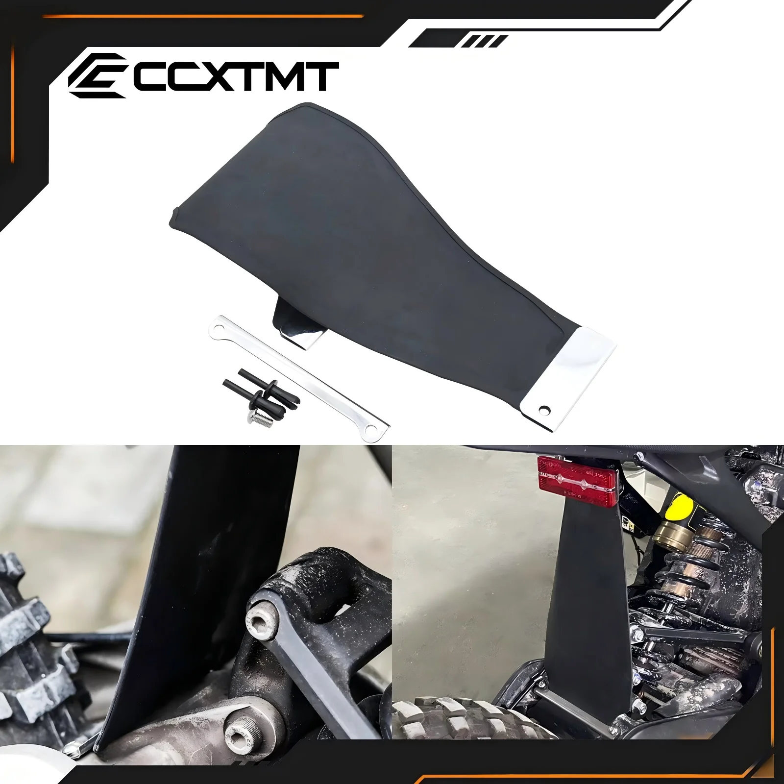 AliExpress CCXTMT Motorcycle Mudguard Rubber Rear Shock Absorption Mud About Splash Dirt Bike For Sur-Ron Surron CB650R Z900 Universal