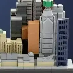 

MOC Toronto Skyline Building Blocks City Landmark Architecture Model Street View Bricks DIY Assembly Toys Kids Christmas Gift