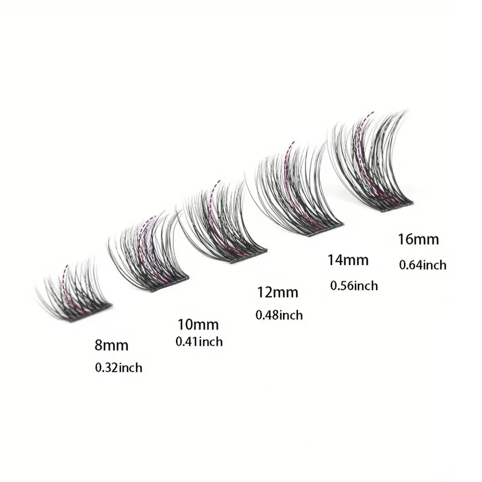 Diy Lash Extension Kit 8-16Mm Cluster Valse Wimpers Bond En Seal Lijm Pincet Set D Curl Wimper Voor Beauty Eye Make-Up Lash