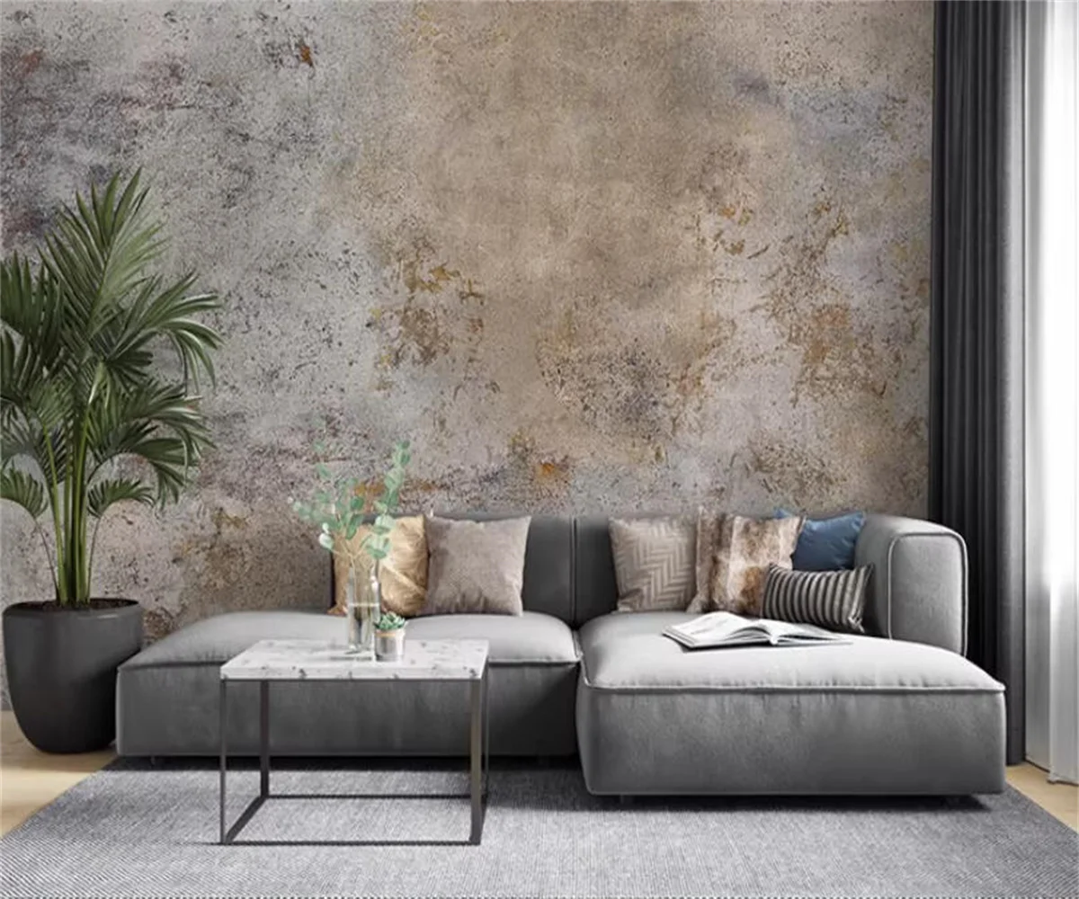 Customized Nordic Mural Vintage Marble Cement Wall Paper Bedroom Living Room TV Background Wall 3D Wallpaper papel de parede