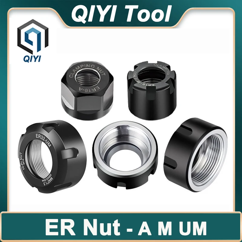 ER8 ER11 ER16 ER20 ER25 ER32 ER40 NUT A M UM ER Nut CNC Nut Engraving Machine ER Collet Nut for Tool Holder Lathe Milling Tools