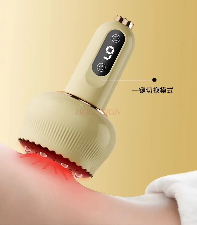 1pcs Electric dredging muscle brush, universal scraping and cupping hot compress instrument, full body massage