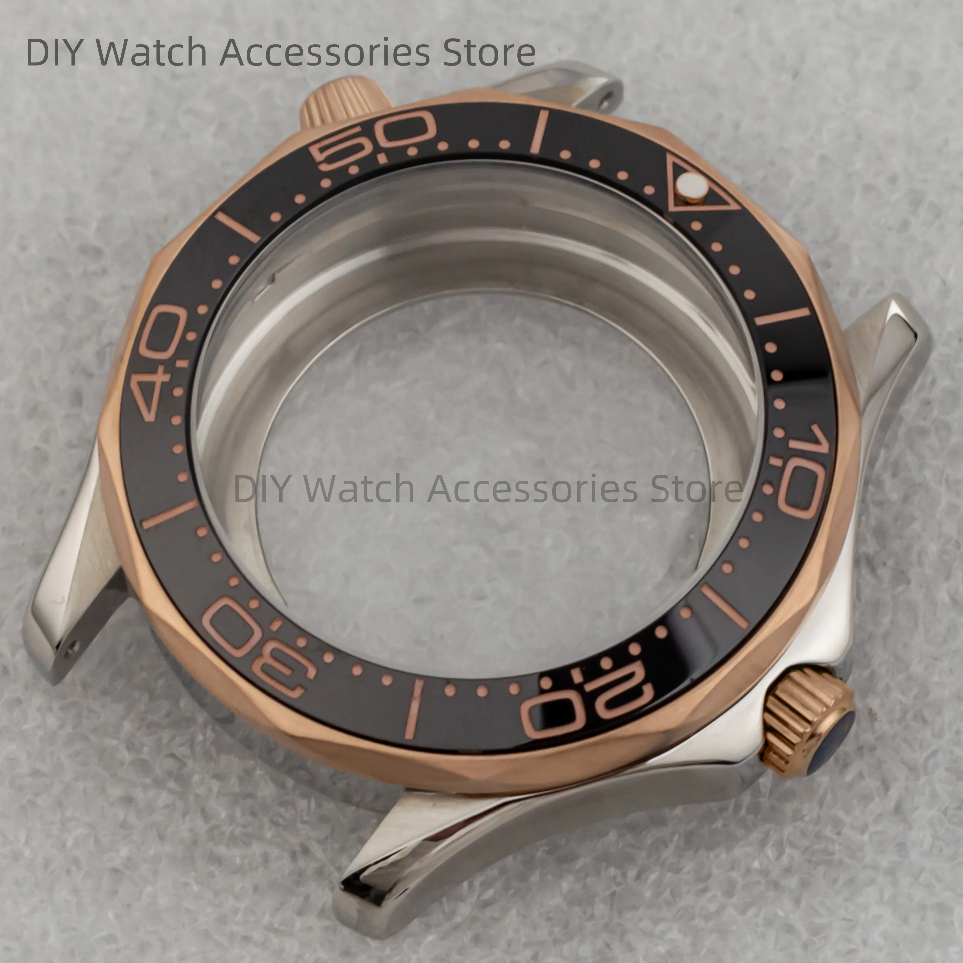 

316L Stainless Steel Watch Case Seamaster 300 Case 41mm NH35 Watchcase Waterproof fit NH35 NH36 Automatic Movement