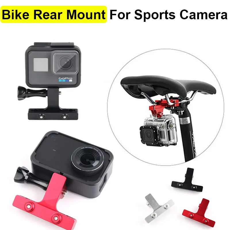 Bike Rear Mount  for GoPro 13 12 11 10 Aluminum Bicycle Seat Tail Back Holder for DJI Action5Pro Insta360 X4/3 Camera Accessory
