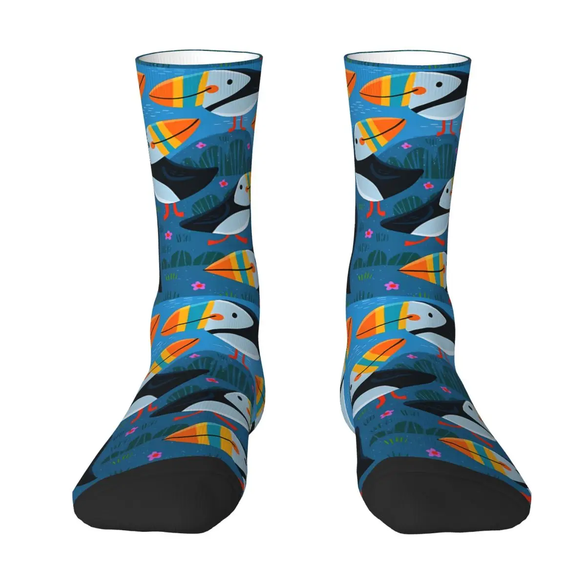 Puffins Sock Estampado Homem Poliéster