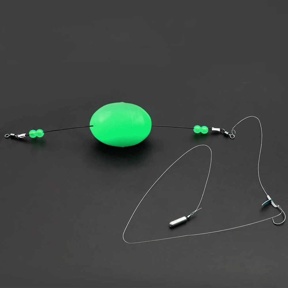 Glow Fishing Beads Oval Luminous Stopper 3x4mm 4x6mm 5x7mm 6x8mm Light Glowing Float Balls for Outdoor Fishing Tackles