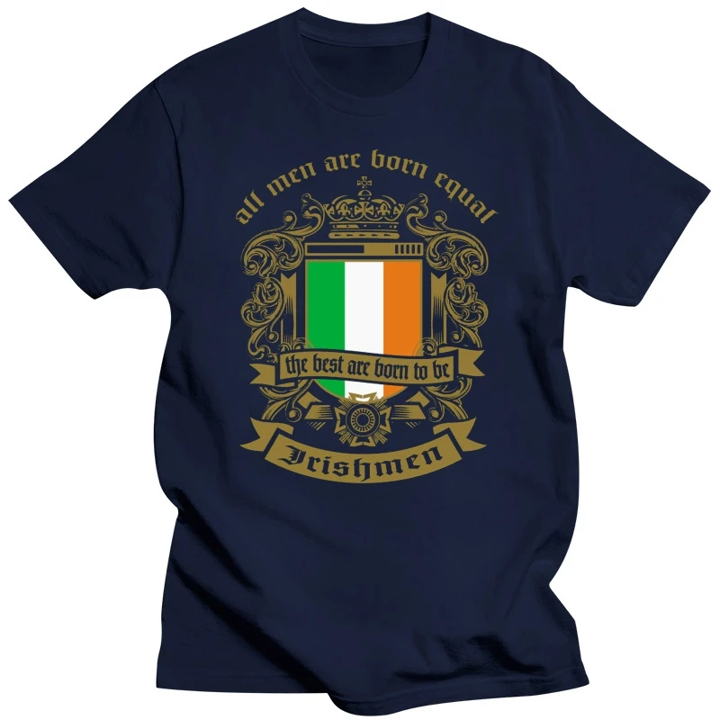 Men Are Born Equal Irish Mens T-Shirt Flag Ireland Rugby St Patricks Day