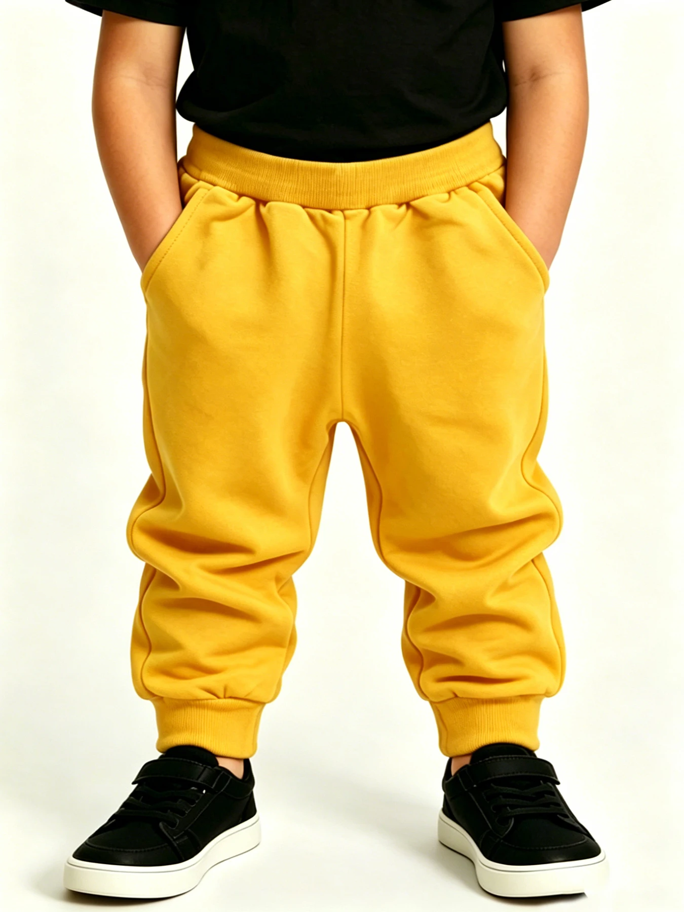 3PCS Basic Children Sweatpants Elastic Ankle Jogger Pants with Side Pockets Solid Color Casual Sports Trousers for Boys And Girl